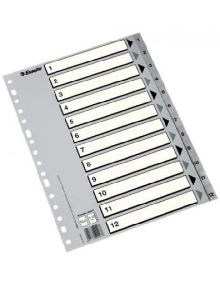 Bolsa indices numericos 1 12 fº multitaladro polipropileno 125 micras